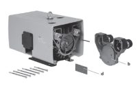 Bomba de vacío y Compresor, equipo mixto para vacío (18,1 inHg) y para presión (8,7 psig) ), equipos sin aceite, incluye válvula reguladora, filtros integrados, paletas de larga duración, silenciosa, cubierta protectora: Referencias KTN 16 (1.2Hp), KTN 26 (1.7Hp) y KTN 41 (2,9Hp).